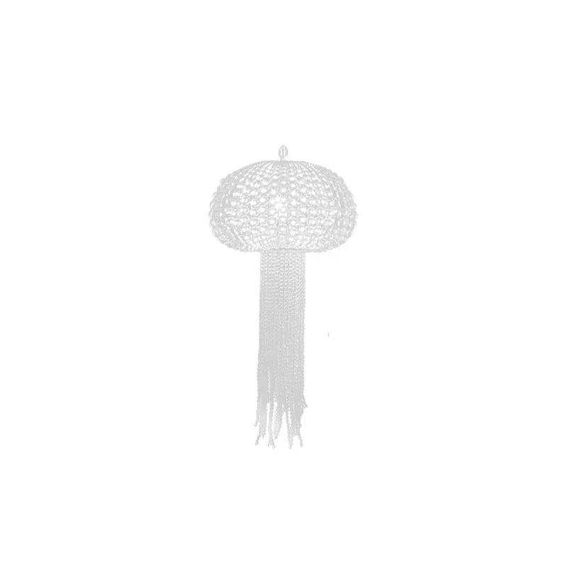 

Medieval crystal lamp sea moon jellyfish cold and warm light adjustable dining room living room chandelier combination