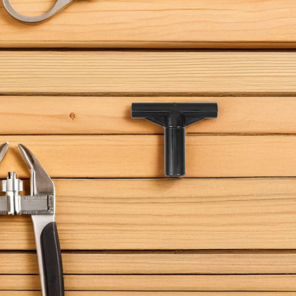 3 قطعة الترامبولين T موصل قبعات القطب البلاستيكي الأسود لإصلاح الإطار مقاومة للطقس قطع غيار متينة في الهواء الطلق