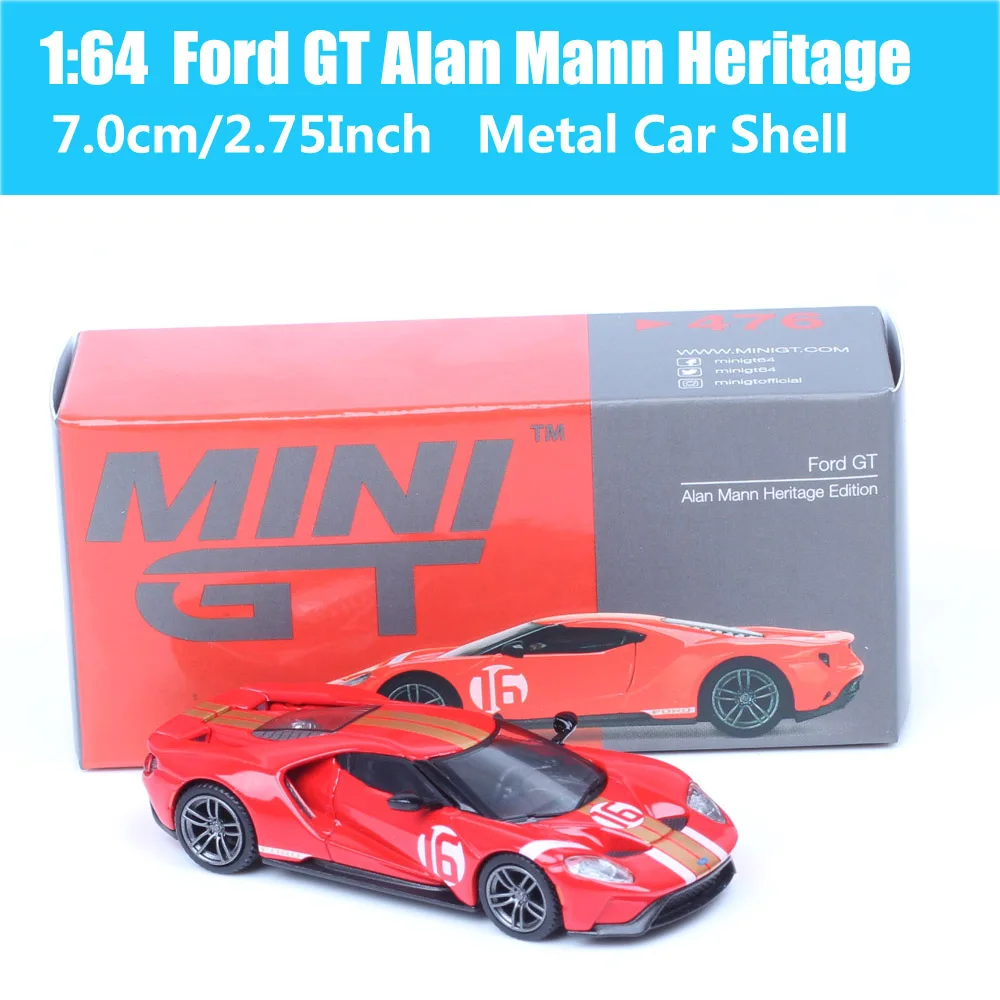 MiniGT 1/64 Scale Ford GT Nissan Skyline GTR Defender 110 RUF CTR Lancia Honda Civic Cadillac V Datsun Diecast Car Model Toy