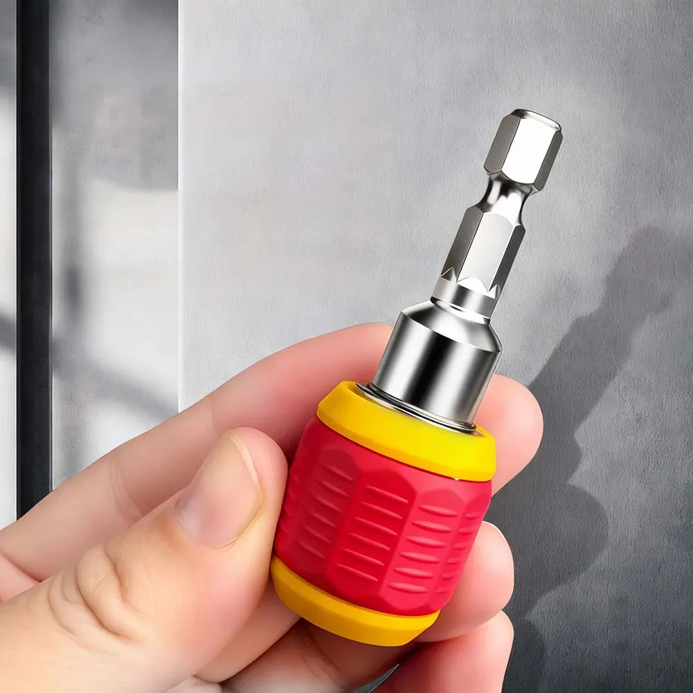 60mm 1/4 In Hex Quick Drill Bit Screwdriver Bit Quick Change Adapter Converter Hexagonal Quick Conversion Connector
