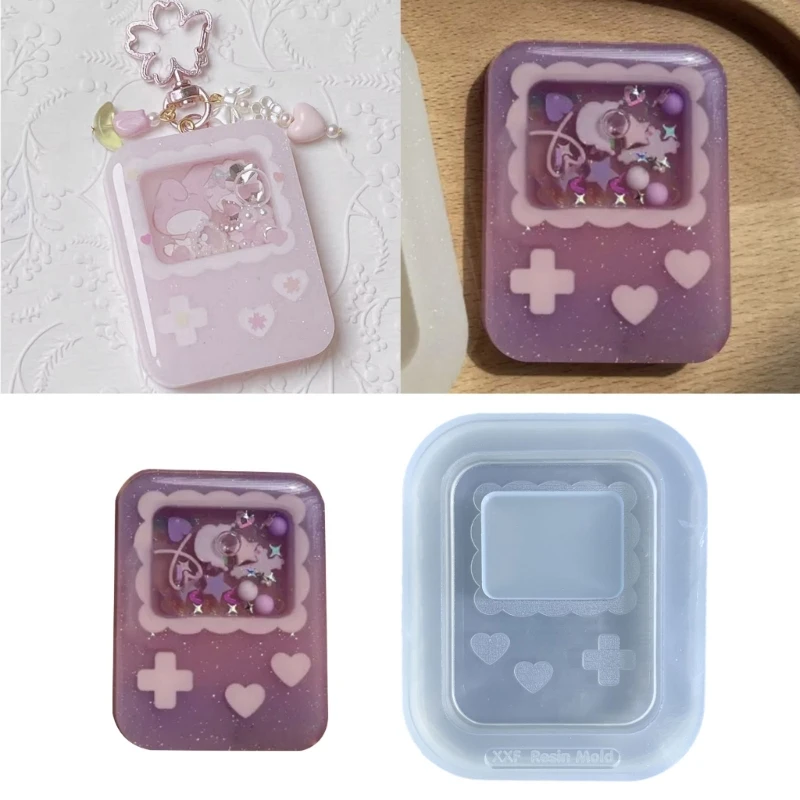 Resin Shaker Molds Silicone Resin Casting Molds Epoxy Quicksand Molds for DIY Pendant Charms Jewelry Making Accessories