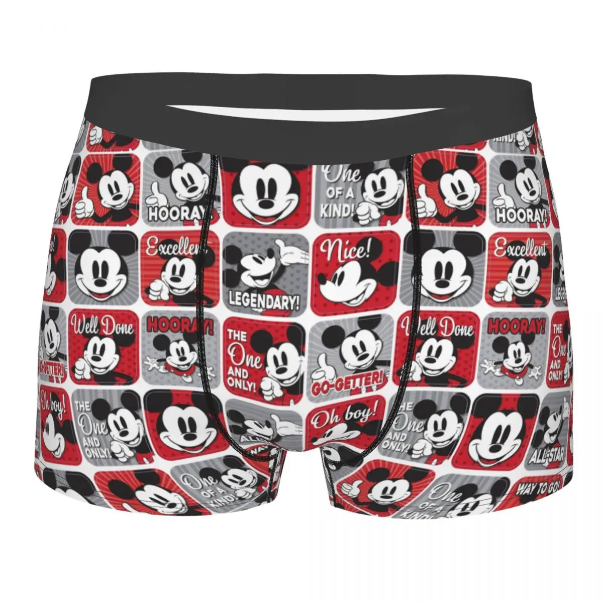 

Пользовательские боксеры с Микки Маусом, мужские трусы, нижнее белье, крутые трусы