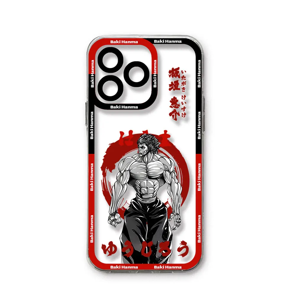 Comics Baki Hanma Hot Japan Clear Case per Samsung A73 A72 A71 A55 A52 A51 A50 A42 A35 A33 A32 A31 A30 A24 A23 A22 A13 5G Cover