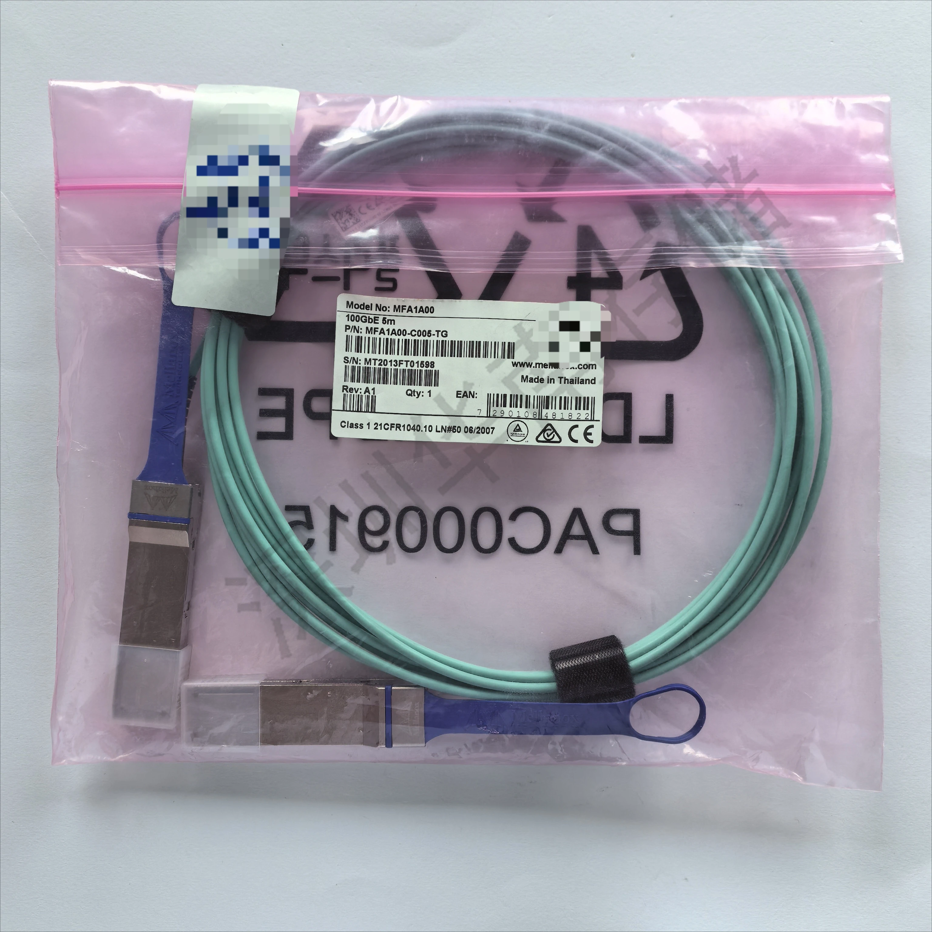 For Mellanox MFA1A00-C005 ETH 100Gb 5m QSFP AOC cable