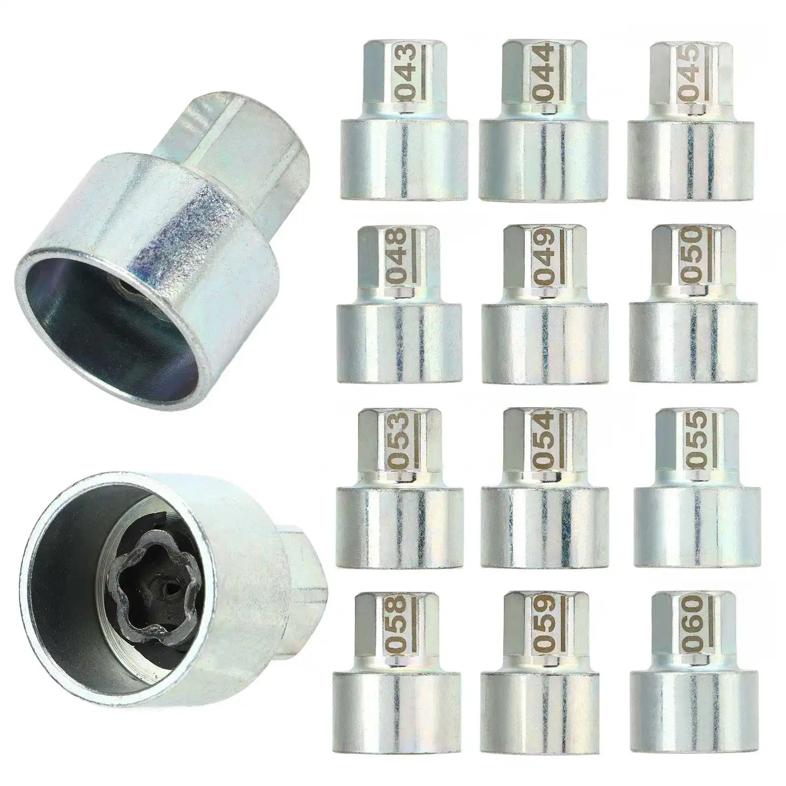 Wheel Lock Key Wheel Lock Lug Nut Wheel Lock Key Anti Theft Lugnut Socket Replace for BMW 1 3 5 6 7Series X1 X2 X3 X4 X5 X6 Z4