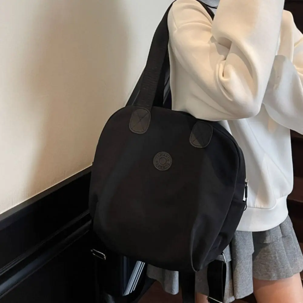 Modieuze Koreaanse stijl sport nylon rugzak effen kleur nylon reisschoudertas nicheontwerp draagtas fitnesstas computer