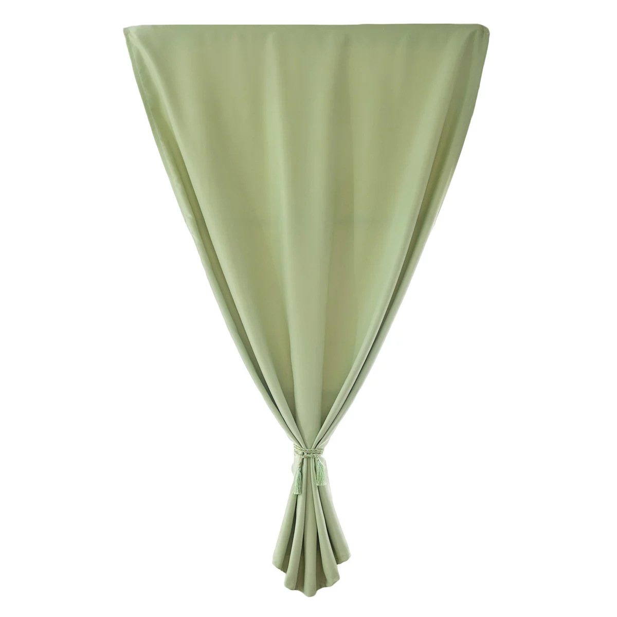 1 قطعة ستائر التعتيم 60X150 سنتيمتر الأخضر الحديثة لون نقي نافذة الستارة لا لكمة اللازمة سميكة الشمس حجب الخصوصية ديكور ل