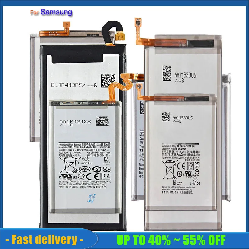 Battery For Samsung Galaxy Note 10 9 8 7 5 4 3 2 1/S5 S6 S7 Edge S8 S9 S10 S20 Plus Ultra G930 G930F/A N910 G900F G920F G935F