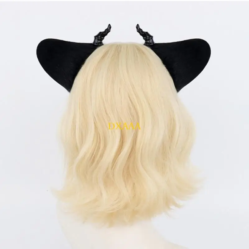 

DXAA Children COSPLAY Devil Headband Animal Horn for Carnivals Party Handmade Dark Horn Party Costume Devil