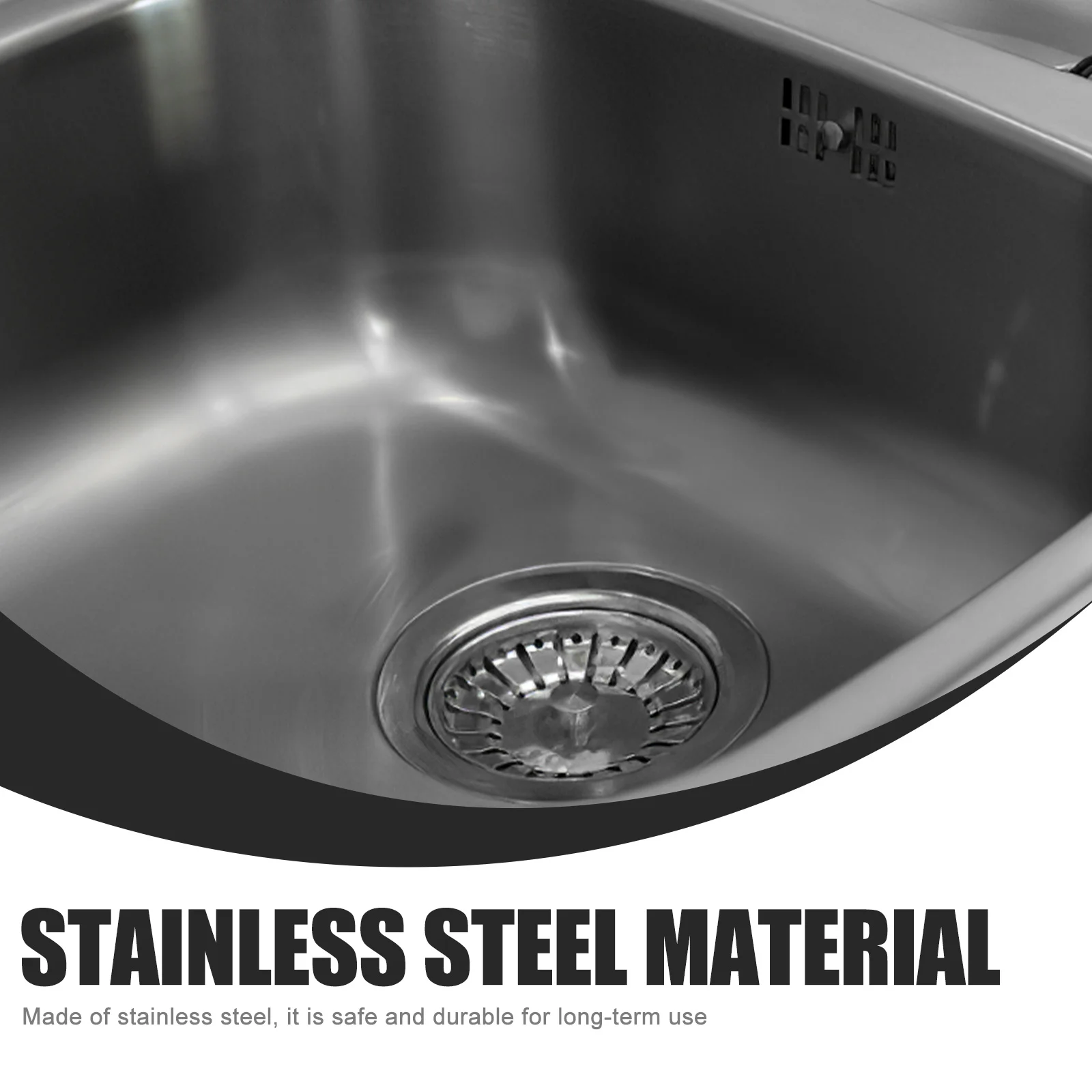 

3 Pcs Kitchen Drain Strainer Set Black Stainless Steel Sink Stopper Plug Garbage Disposal Flange Cover Drain Filter Essentials