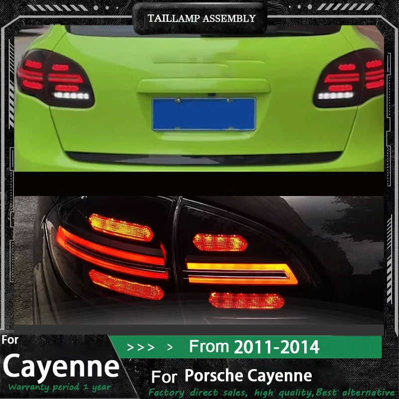 

Car For Porsche Cayenne 958 2011-2014 Tail Lights modification new style full LED Dynamic Turn Signal Light Tail Lamp Assembly