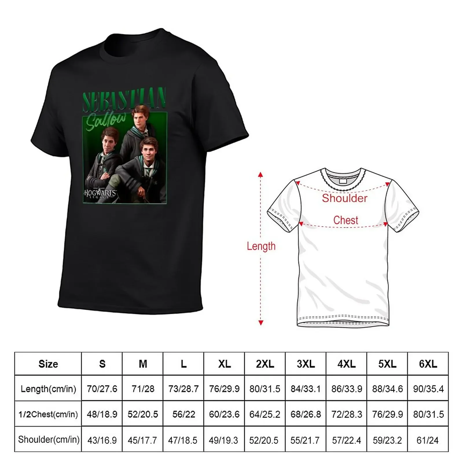 New Legacy Sebastian Sallow Collage T-Shirt aesthetic clothes funny t shirts mens workout shirts