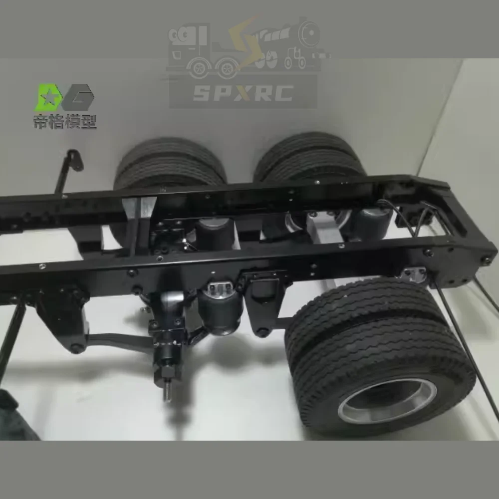 

Liftable airbag suspension upgradable for Tamiya SPXRC trailer 1/14 scania 56335 man RC trailer mud truck toy car diy parts