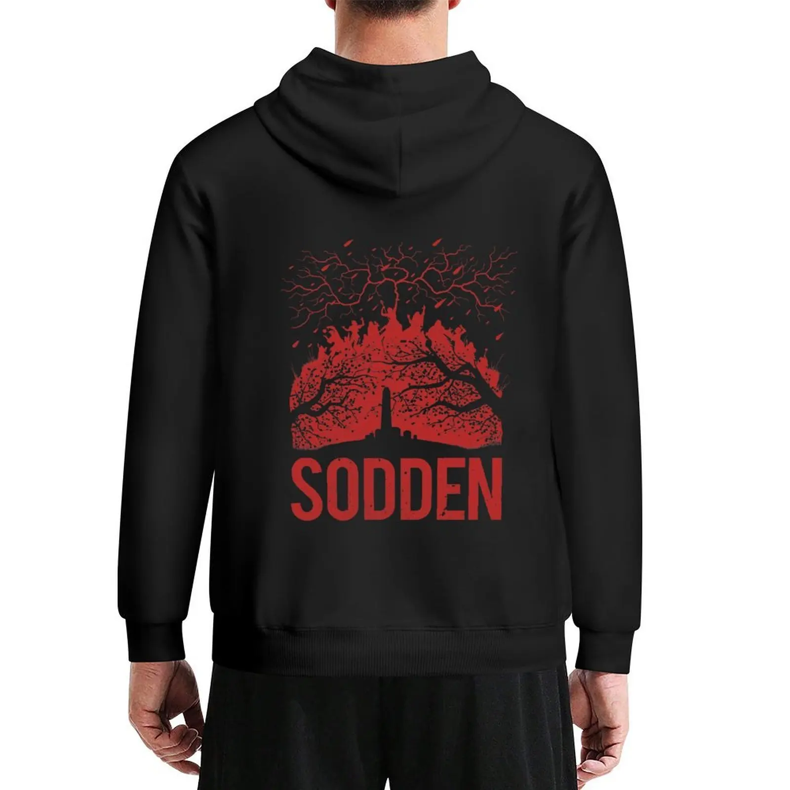 

Sodden Hill - title silhouette Hoodie autumn men's autumn clothes korean autumn clothes men's sweat-shirt set new in hoodies