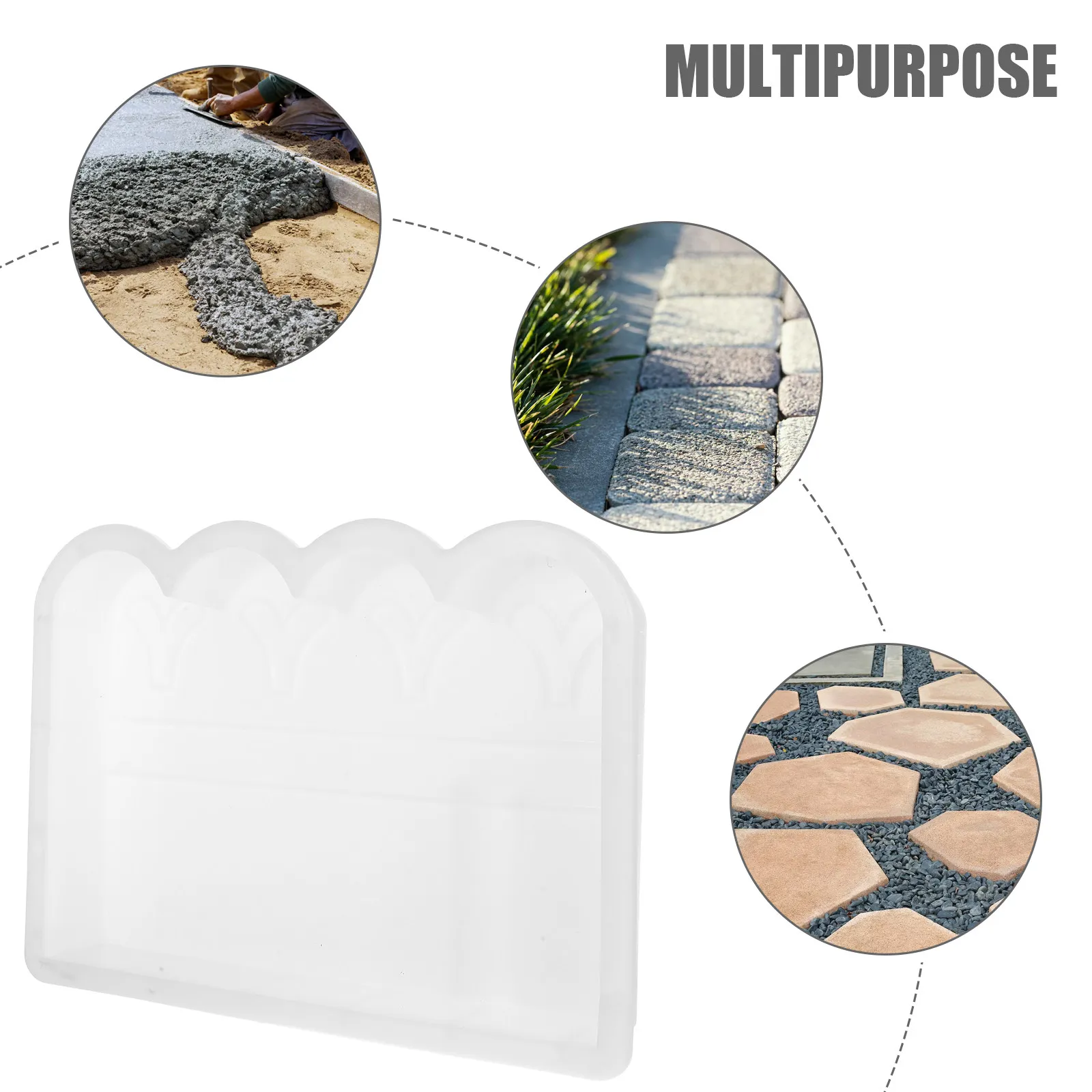 Concrete Brick Mold Garden Fence Molds DIY Path Stepping Stone Maker for Walkways Pavement Paving Molds Cement