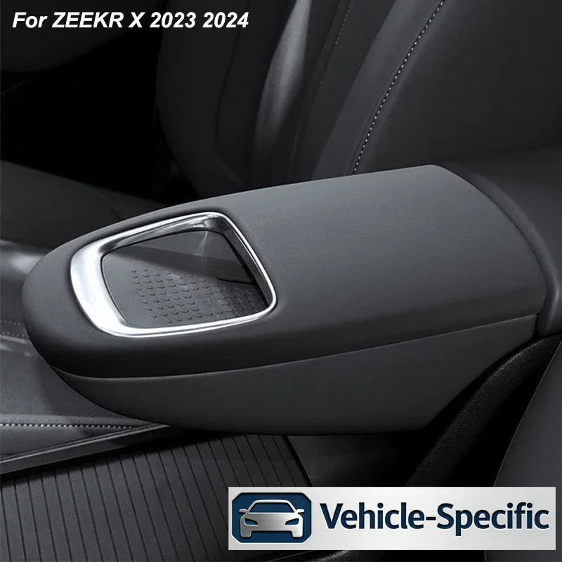 

For ZEEKR X 2023-2025 Central Control Leather Armrest Cover With Interior Accessories