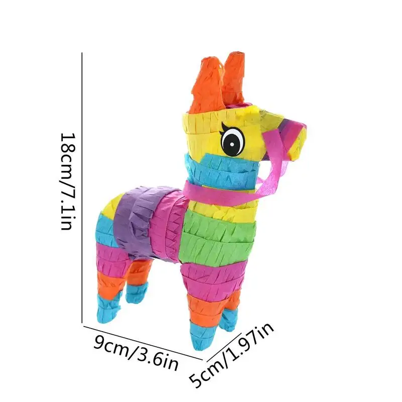 Pinata arcobaleno Divertente squisito Pinata asino per bambini Bellissimo decorare Pinata asino per bambini Feste di compleanno Carnevale per bambini