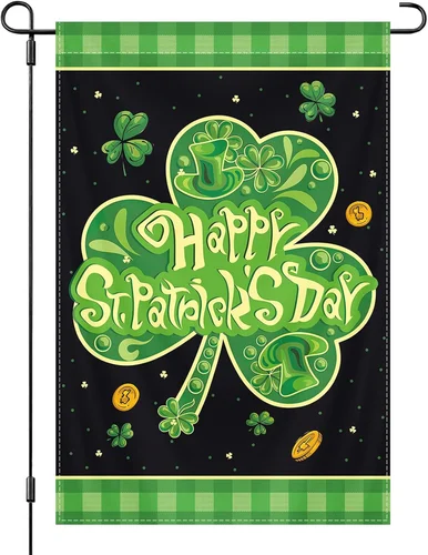 Happy St. Patrick'S Garden Flag 12X18 Inch（30X45Cm) for Moderate Outdoor Indoor, OOV IIC