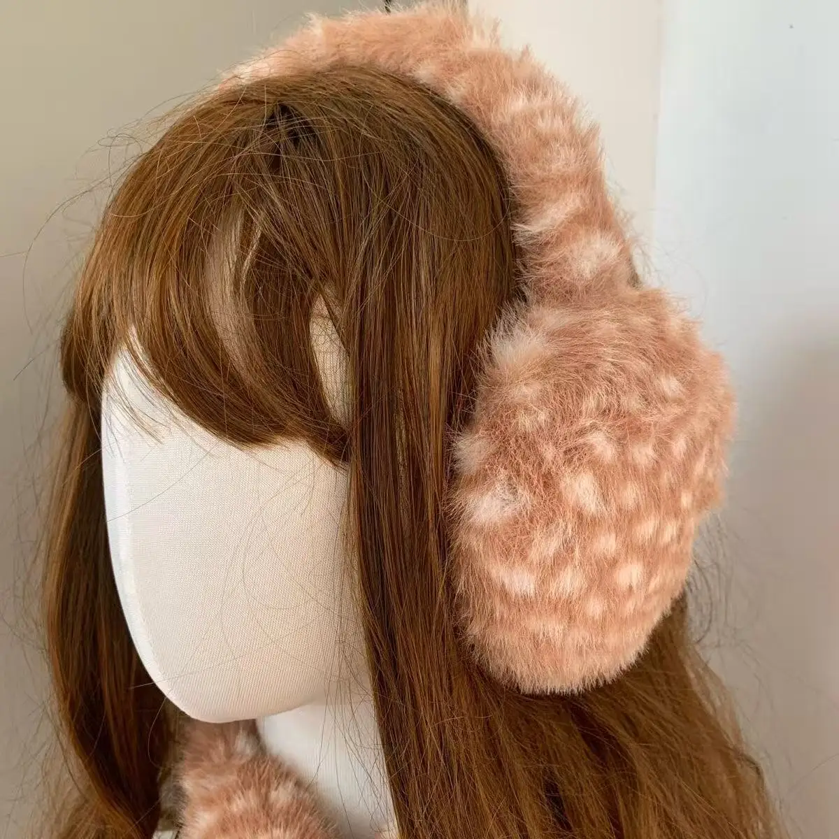 Winter Japanese Cute Elk Scarf Kawaii Deer Series Plush Christmas Accessories Padded Outdoor Warm Cosplay Deer Earmuffs