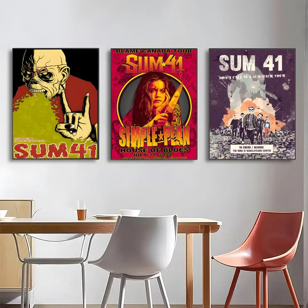 S-Sum 41 Poster High-definition posters, wall art for living room and home decor.