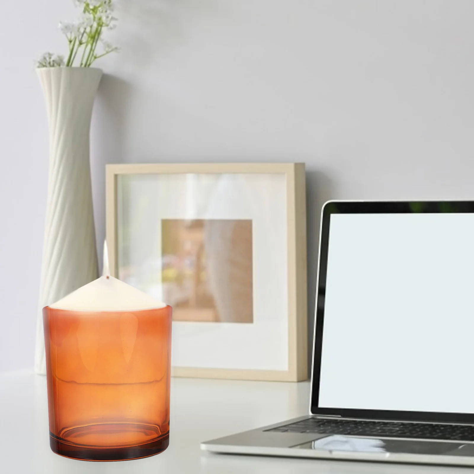 

4 set Aromatherapy Tin Cans 4 Sets Diy Scented Glass Jars With Lids For Home Office Decor Making Container Jar