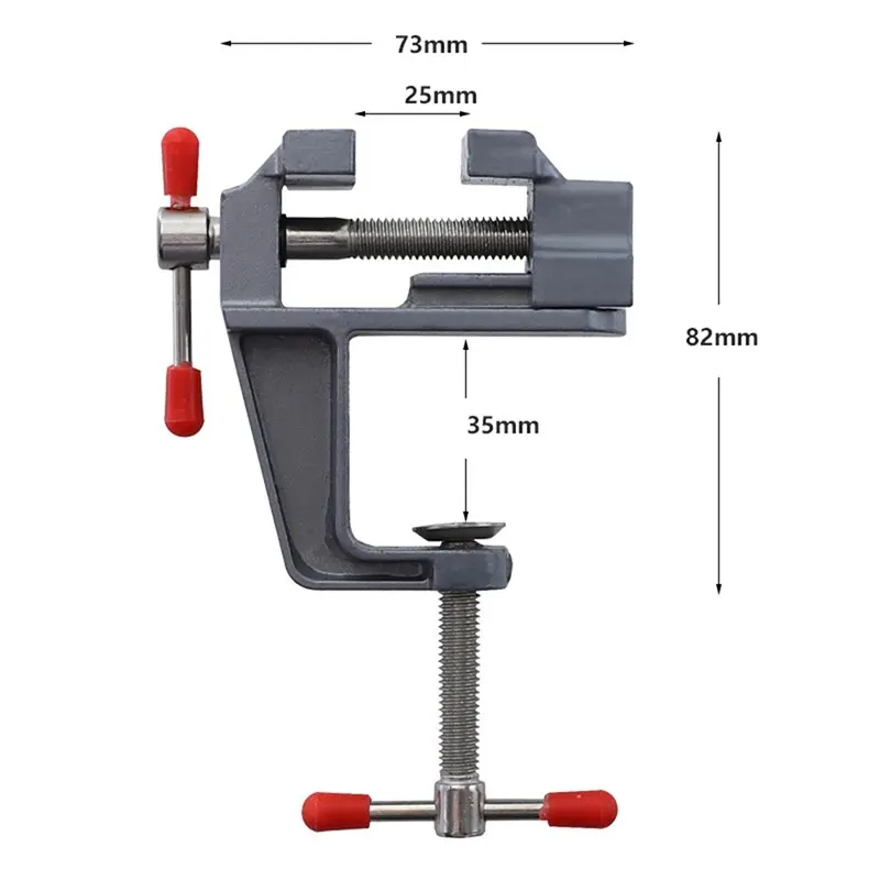 35MM ze stopu aluminium Stół Stół Zacisk Vise wielofunkcyjny Ławka Vise Stół Śruba Vise dla DIY Formy Stałe Narzędzie Do Naprawy