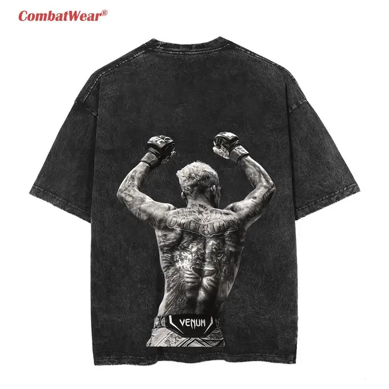 Charles oliveira do bronx homem mulher de alta qualidade vintage t camisa algodão manga curta moda camiseta macio respirável topos