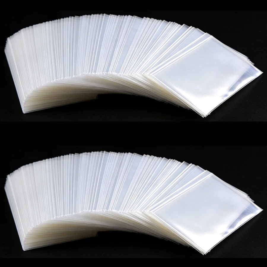 100pcs 8.8/9cm Clear Card Sleeves Transparent Trading Card Protectors Penny Sleeves Standard Card Holders Collectibles Storage view 5
