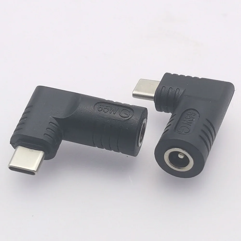 Lenovo/HP/DELL PD 65W 노트북 Type-C 전원 충전기 어댑터 커넥터 용 USB 유형 C 남성 변환기에 DC 5.5*2.1mm 잭 여성
