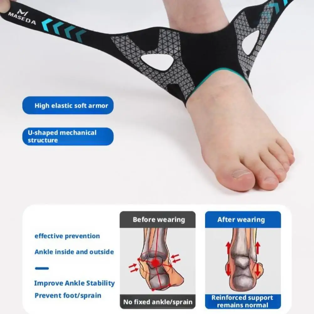 رقيقة جدا دعم الكاحل امتصاص الصدمات راحة التسنين دعامة دعم الكاحل قابلة للتعديل، دعامة رياضية للياقة البدنية للكاحل #3