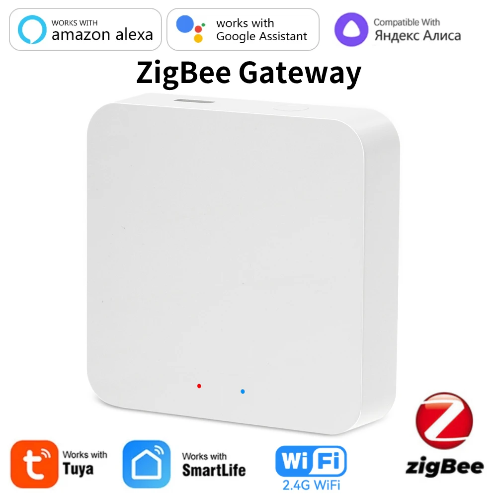 Tuya ZigBee Multi-mode Gateway Hub Smart Home WiFi Bridge Bluetooth Mesh Smart Life Afstandsbediening Werkt met Alexa Google Alice
