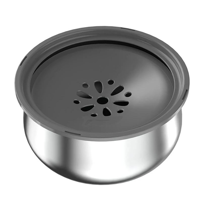 Dog Water Bowl 4.3L No Spill Stainless Steel Dog Bowls Slow Water Feeder, Spill Proof Dog Water Bowl Dispenser For Dogs Durable