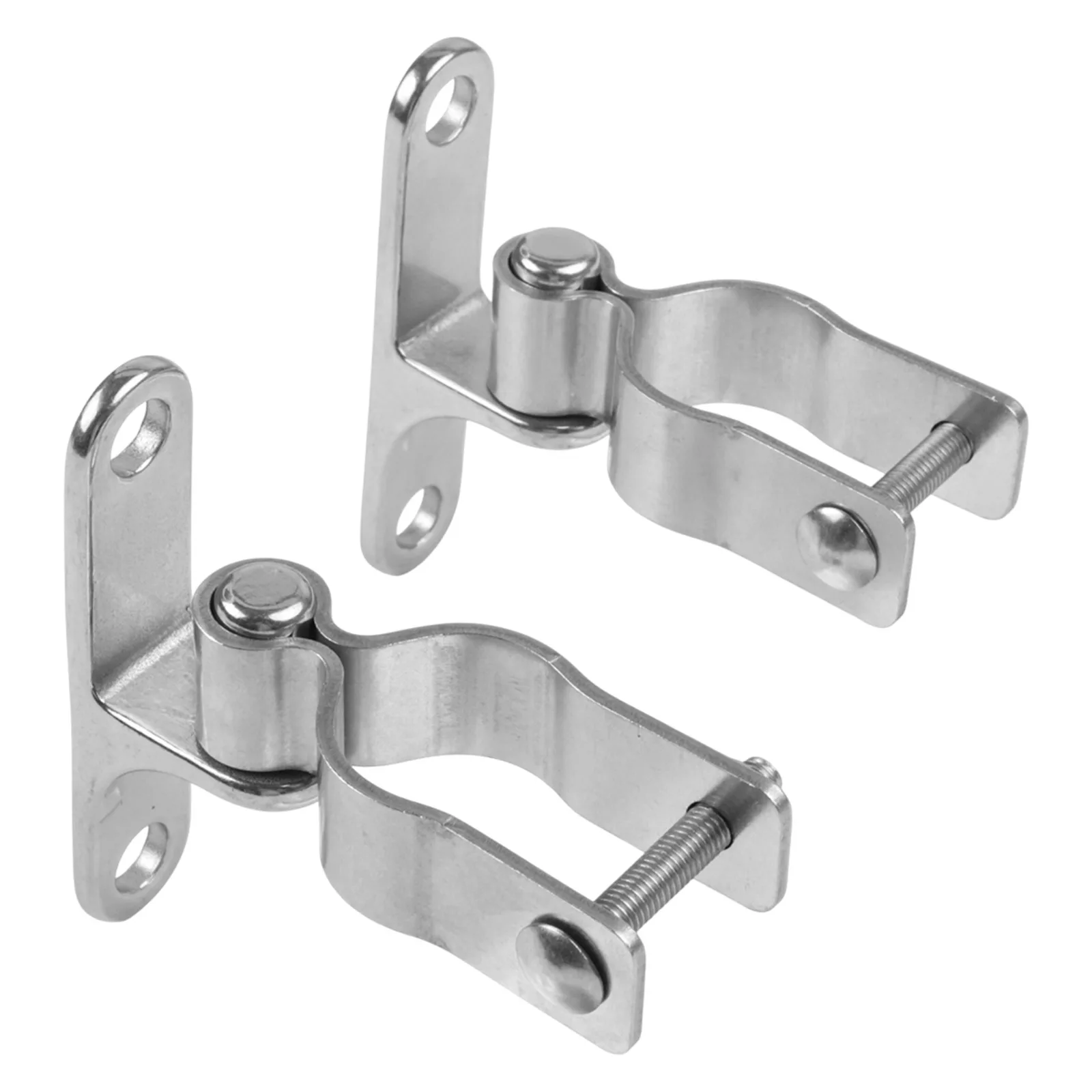 For 304 Stainless Steel Gate Hinges 2 Pack 35mm Outer Diameter Post Compatible Hinges for Farm Fence Barn Door Use