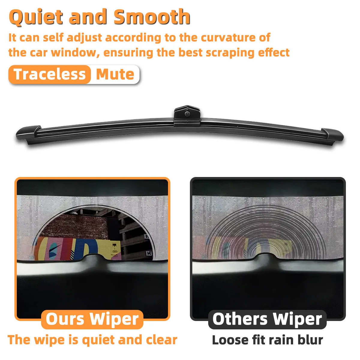 Yitong Suitable Fit Renault Kangoo MK3 2021-2024 Rear Wiper Blade Replacement Auto Back Windshield Wiper Quiet Rubber Parts - view 4