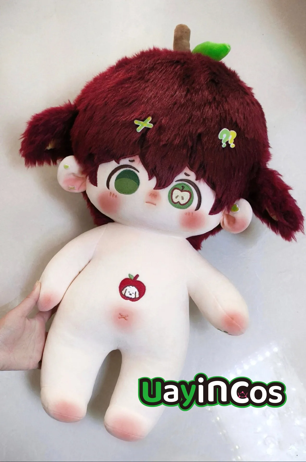 60cm Anime Red Apple Dog Monster Animal Prince  Stuffed Long legs Plushies Plush Cotton Doll Body Toy For Kids Gifts