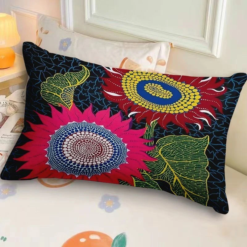 Yayoi Kusama مستوحاة من البولكا نقطة الملكة اليقطين قطني وسادة أريكة كيس وسادة من جانب واحد #3