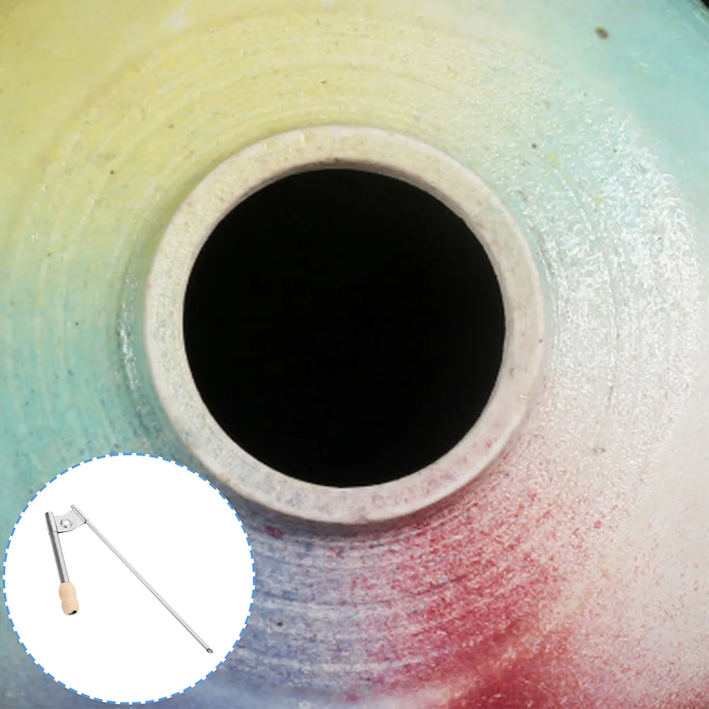 

2Pcs Portable Ceramic Glaze Sprayer Stainless Steel Wood Nozzle Precision Pottery DIY Art Projects Pottery Atomizer