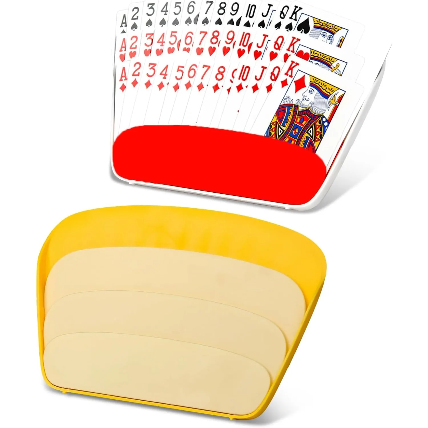 

Пластиковая подставка для игровых карт Изогнутая конструкция Настольная и игровая подставка Держатель для игральных карт без рук Подставка для покера без помощи рук для хранения карт
