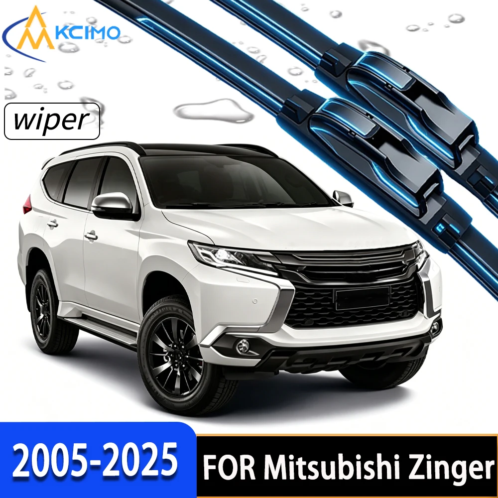 

High-Quality Front Windshield Wipers with Wear-Resistant Rubber, Perfect Direct Fit for Mitsubishi Zinger 2005-2025