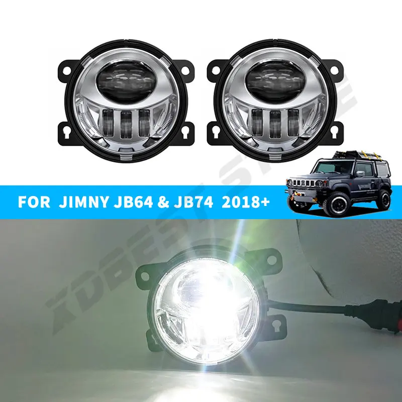 

High-Quality Fog Lamps For Suzuki Jimny JB64 JB74 2019 2020 LED Fog Lights Fog Lamp Daytime Running Lights 3.61inch 27W 6000K