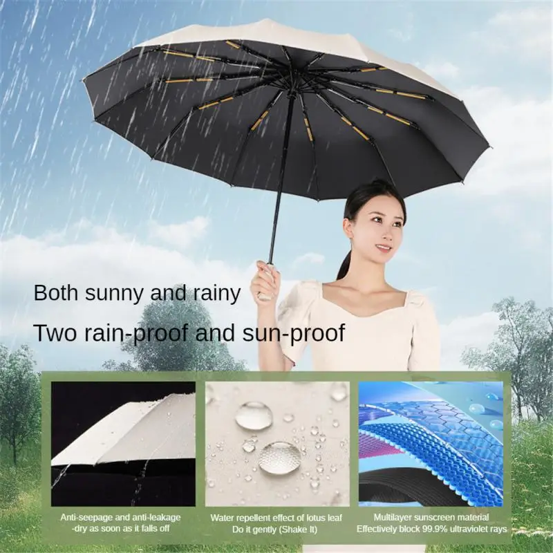 32 Bone Windproof Umbrella Reinforced Automatic Folding Large Size Sun Uv Protection Anti- High Quality Travel Umbrellas