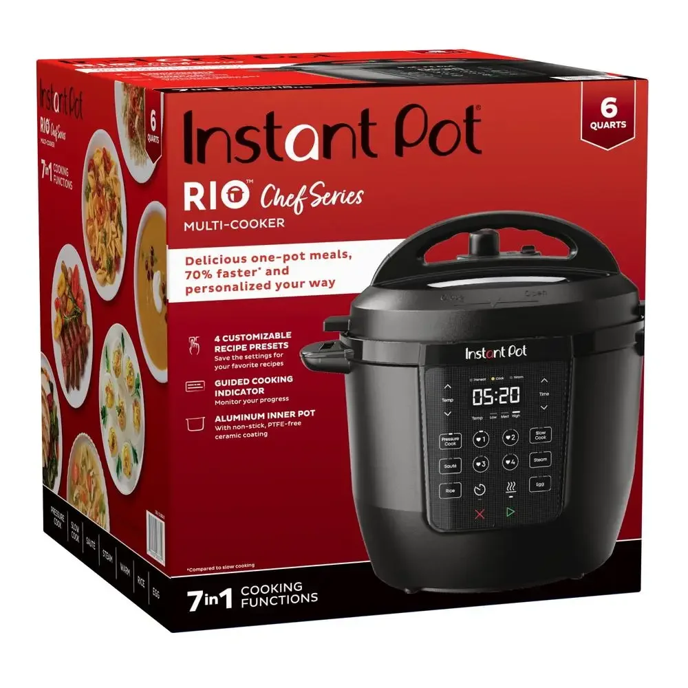 RIO Chef-Autocuiseur instantané, série 6 qt, multi-cuiseur