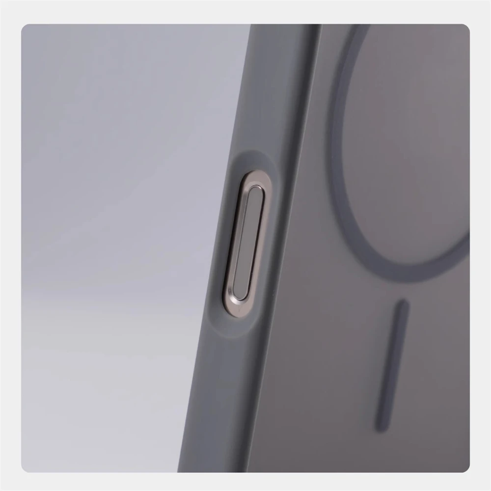 Luxuriöse Matte Durchsichtige Magnetische Hülle für iPhone 18 17 16 Pro Max 15 14 13 12 für Magsafe Kabelloses Laden Stoßfeste Abdeckung – Detail 10