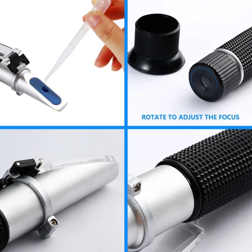 Hand Refractometer Emulsion Concentration Tester 0-15% Anti-rust Cutting Tester Mine Oil Refractometer M-10/MDT Weight Percent