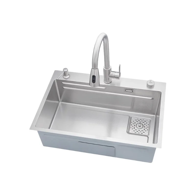 SUS304 stainless steel handmade basin, kitchen sink