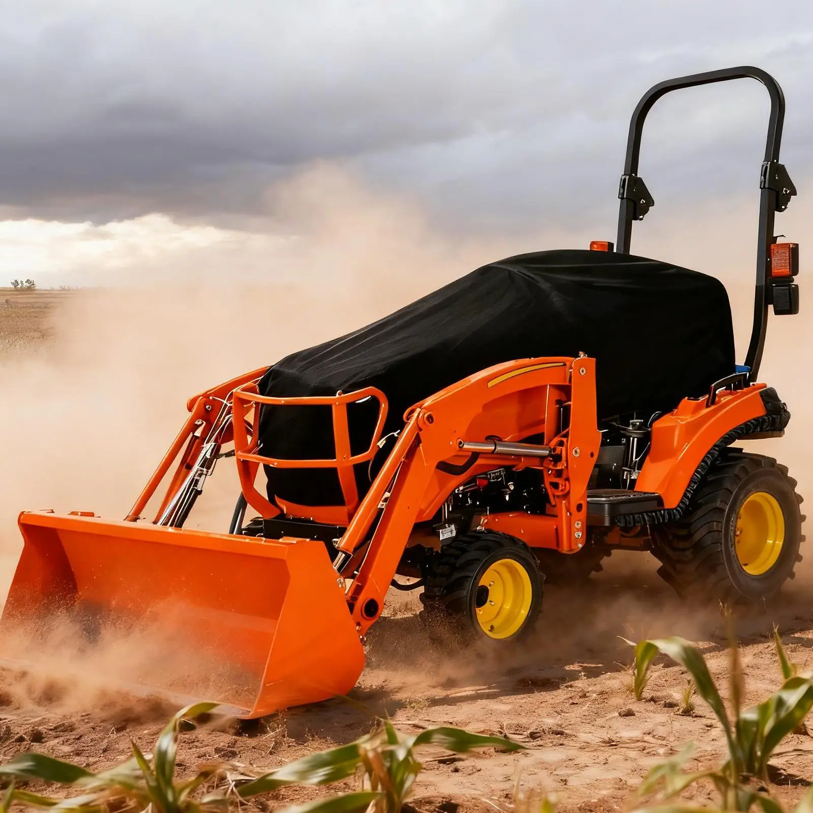 

Riding Lawn Mower Cover UV-Resistant Mower Protector High-Density Tractor Cover For Backyard Garden Farming Agriculture Garage