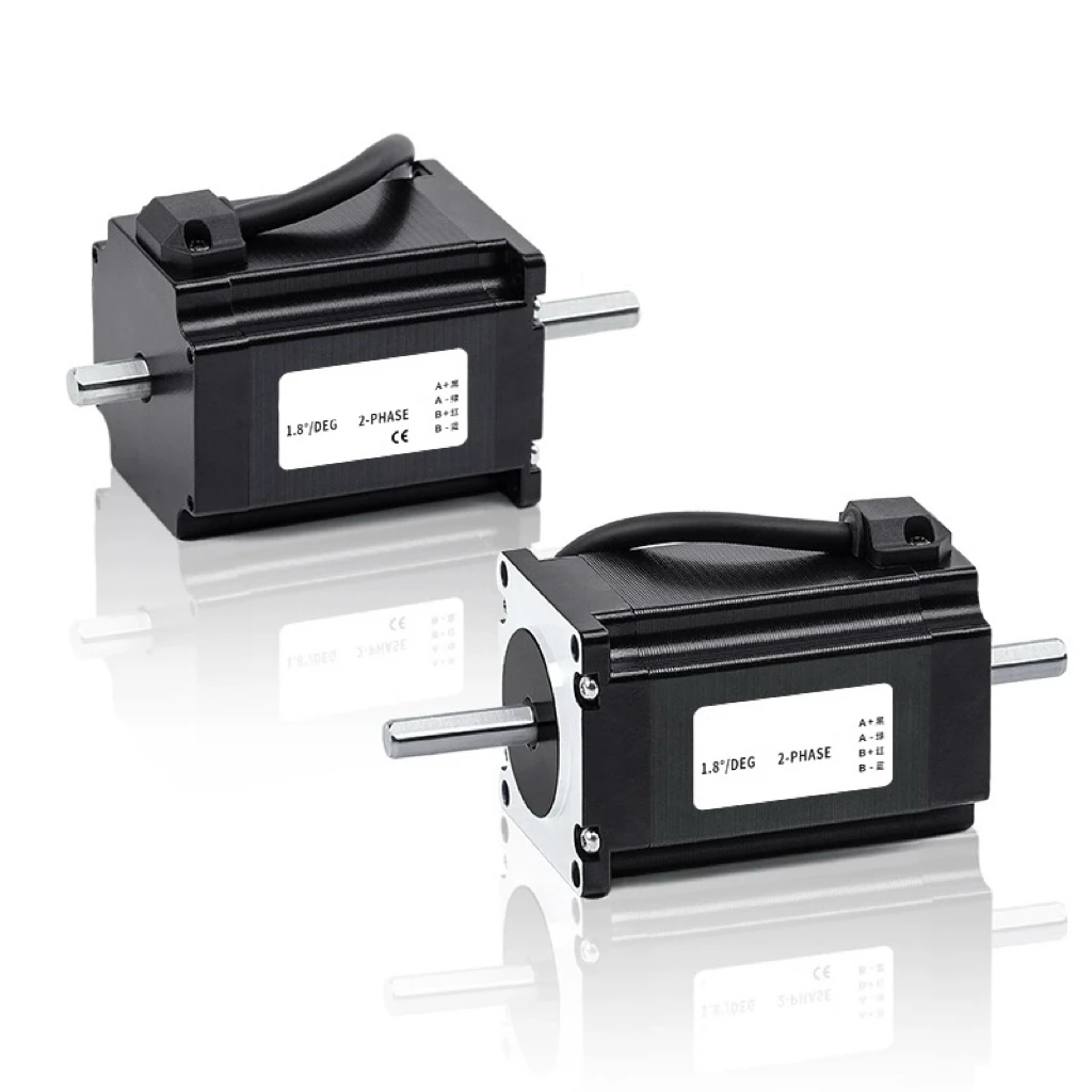 CNC 57mm nema23 76mm 3A 2Phase 2N 4-Lead Stepper Motor with 6.35mm 8mm Single / double Shaft For CNC Engraver Router 3D Printer