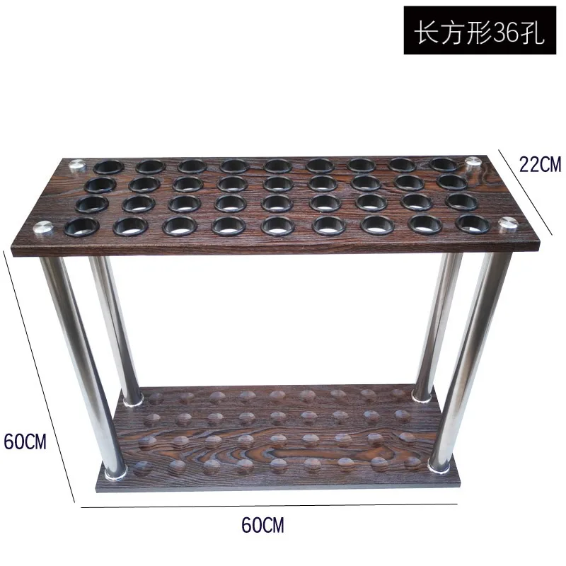 36 Holes Billiard Cue Holder Wall Mount Pool Accessories Cue Storage Rack