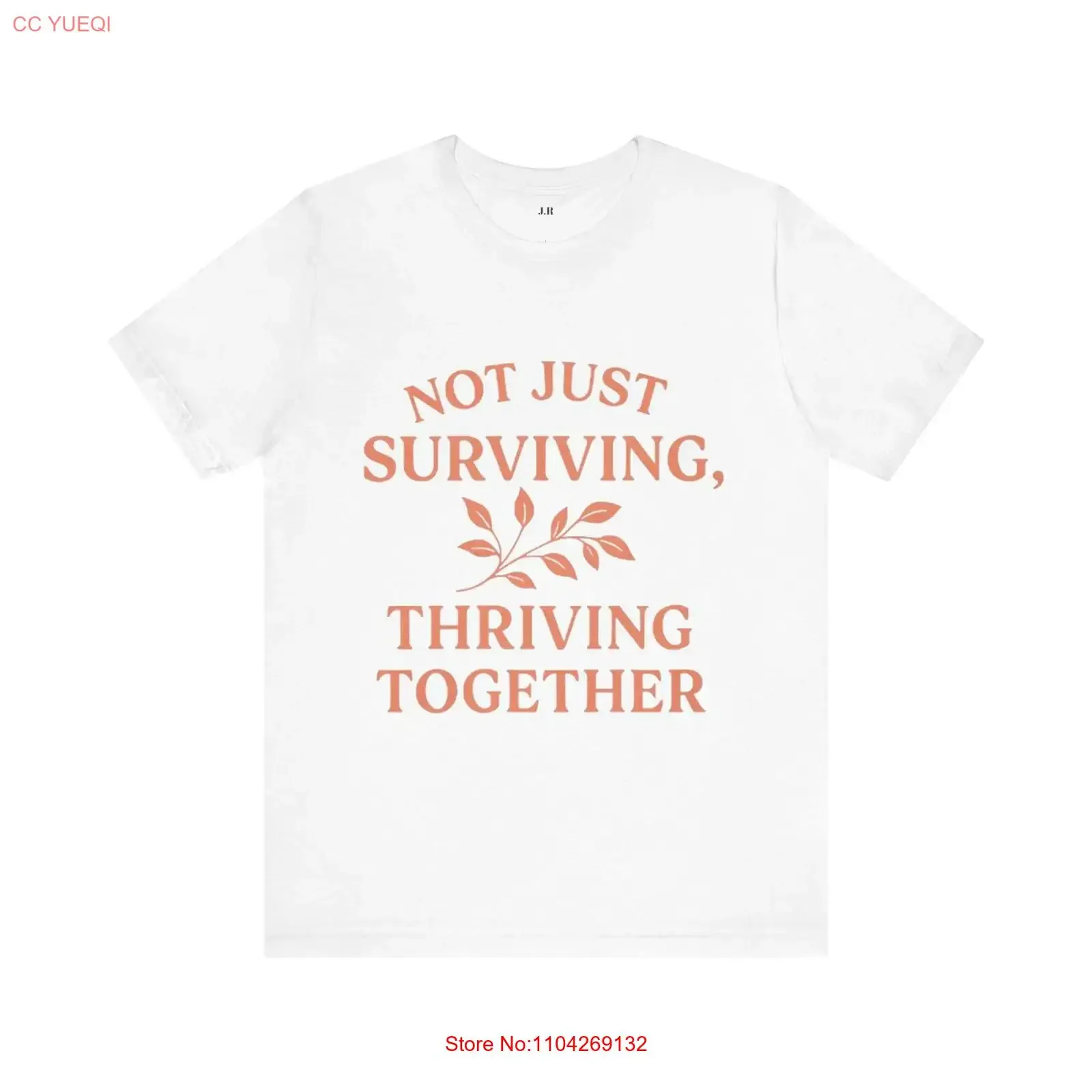 T-shirt inspirant : Ne pas juste survivre, mais prospérer ensemble – Motivation pour les amis, soutien communautaire – Effet vintage légèrement délavé