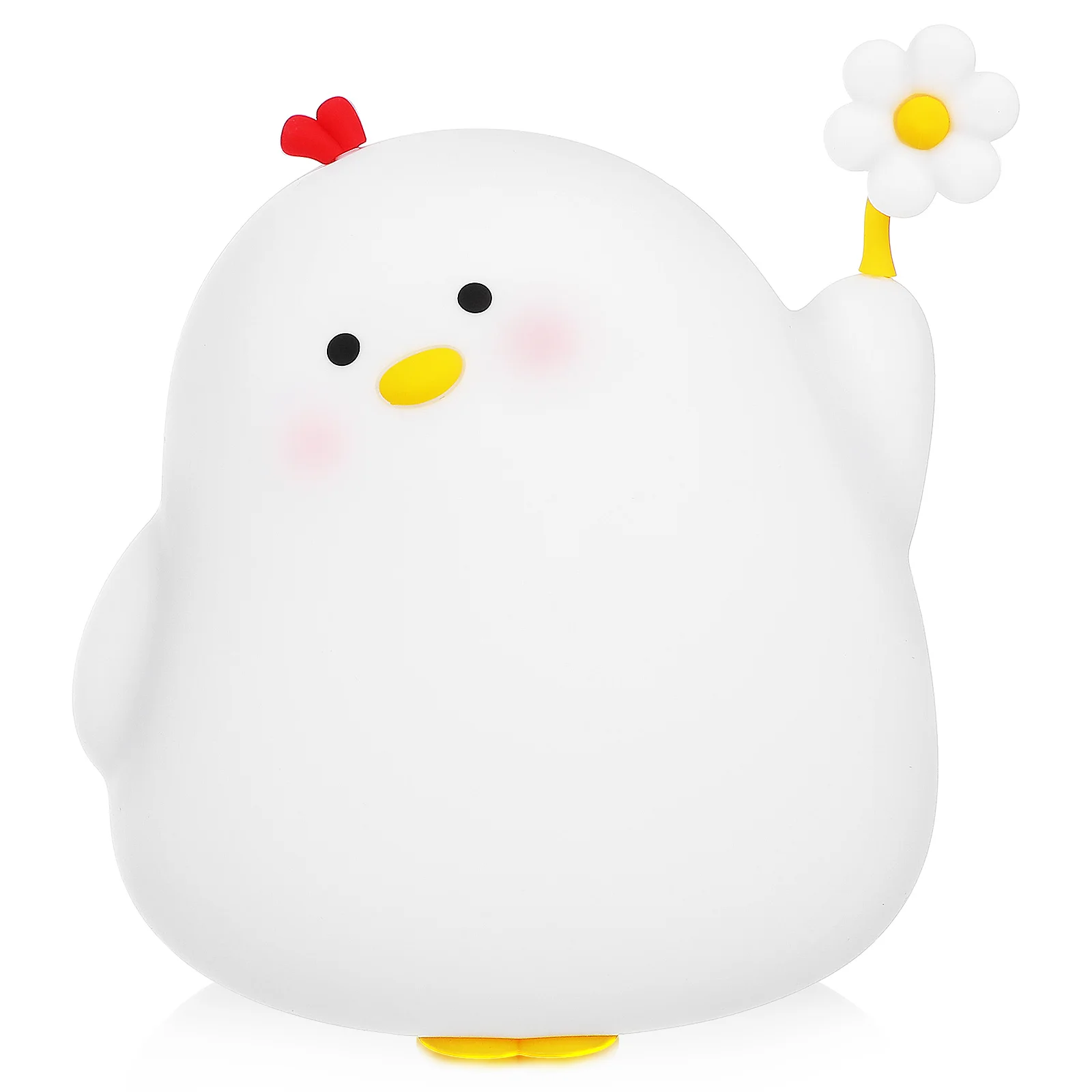 

Rechargeable Night Chick Shape Table Lamp Warm Glow Timer Animal Night Light Portable Cartoon Animal Nursery Lamp